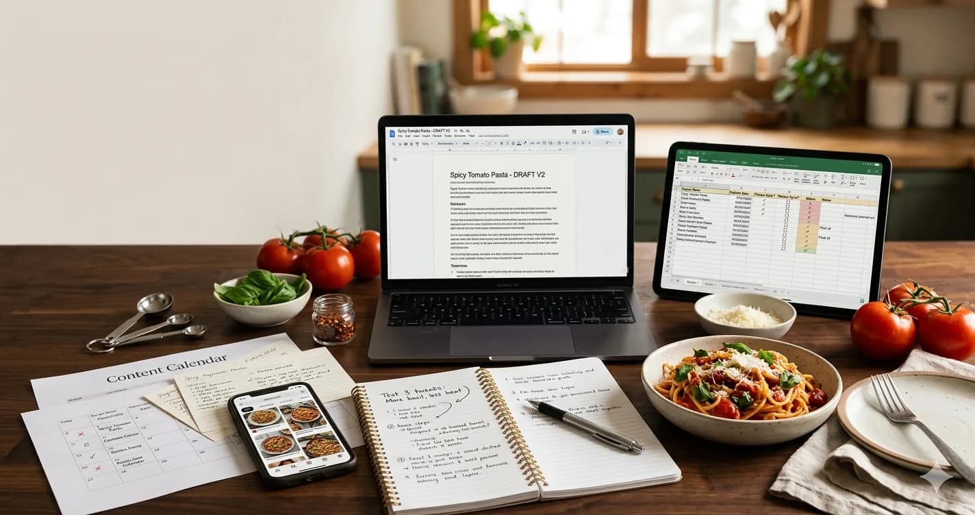 How to Organize Recipes: The System Every Food Blogger Needs